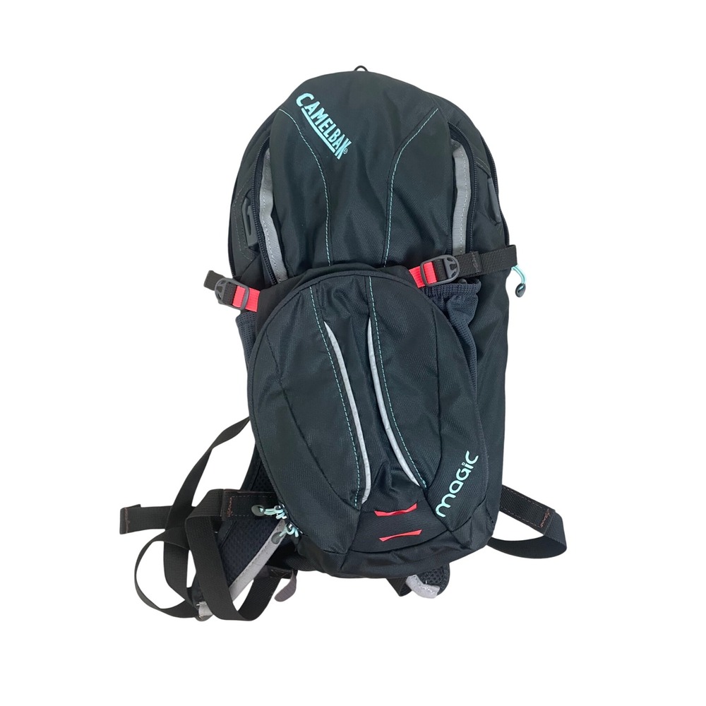 CamelBak Magic Womens Hydration Pack Black Teal Hiking Biking Backpack Bundle